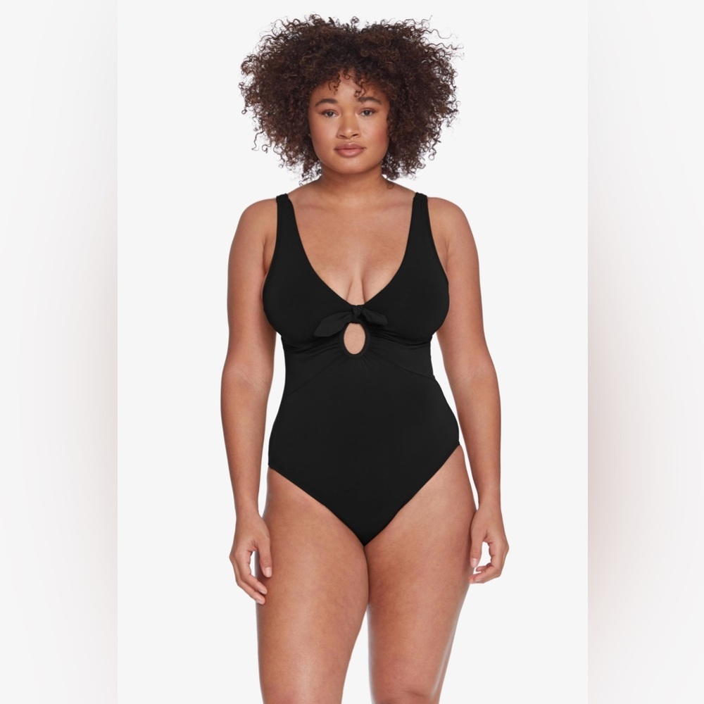 ROBIN PICCONE - Ava Plunge Underwire One-Piece Swimsuit